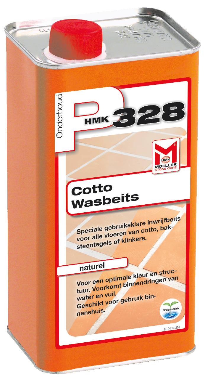 HMK P328 Cotto wasbeits – naturel – 1L (transparant)