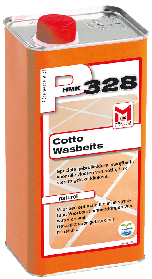 HMK P328 Cotto wasbeits – naturel – 1L (transparant)