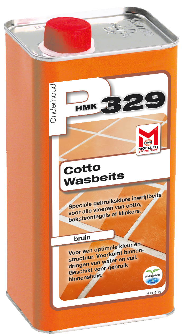 HMK P329 Cotto wasbeits – bruin (transparant)