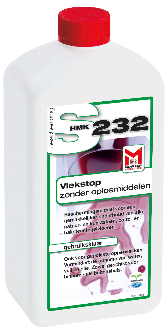 HMK S232 Vlekstop – zonder oplosmiddelen – 1L (transparant)