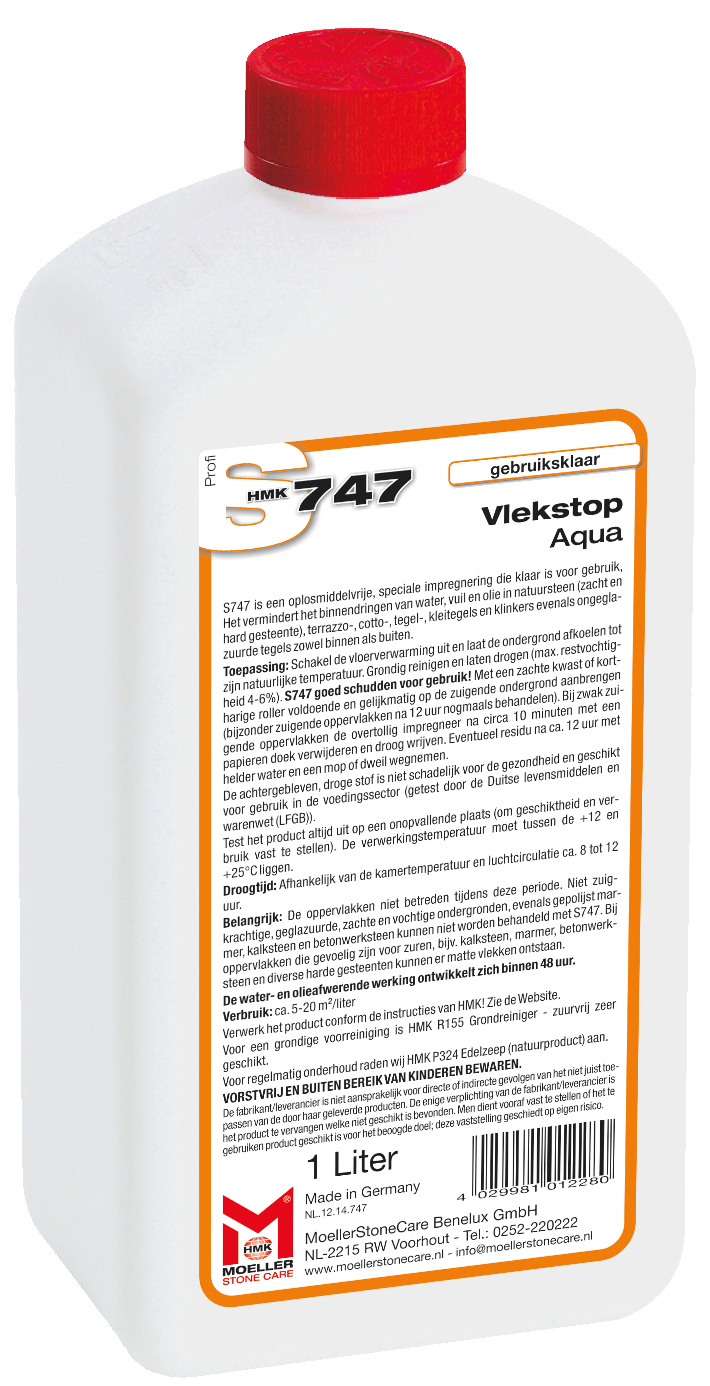 HMK S747 Vlekstop – aqua (transparant)