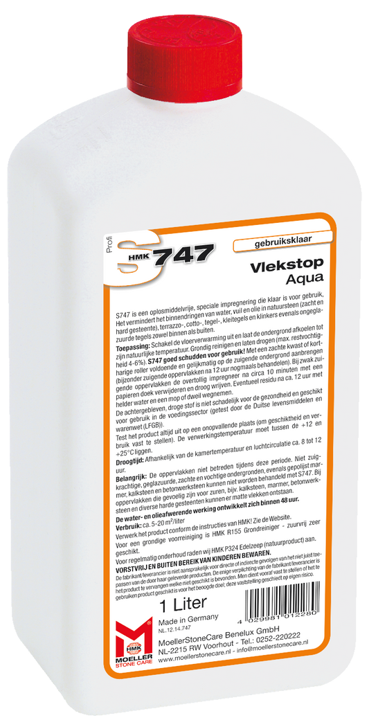 HMK S747 Vlekstop – aqua (transparant)