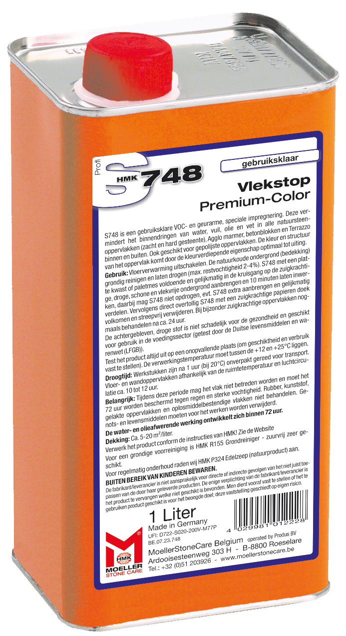 HMK S748 Vlekstop – Premium Color – 1L (transparant)