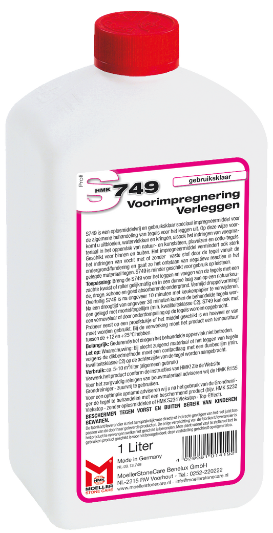 HMK S749 Voorimpregnering verleggen (transparant)