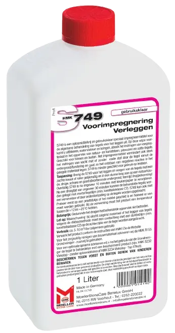 HMK S749 Voorimpregnering verleggen