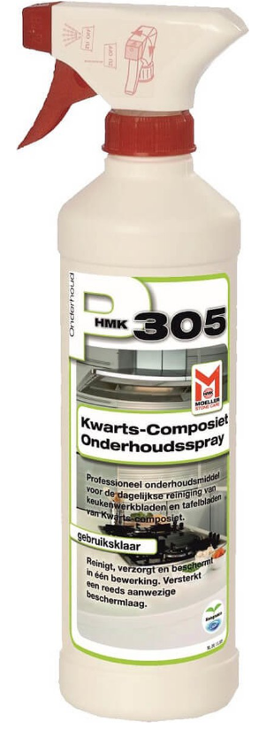 HMK P305 Kwarts-Composiet Onderhoudsspray voor keukenwerkbladen in kwartscomposiet