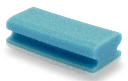 Spons blauw-wit schuurvlak (5 stuks)